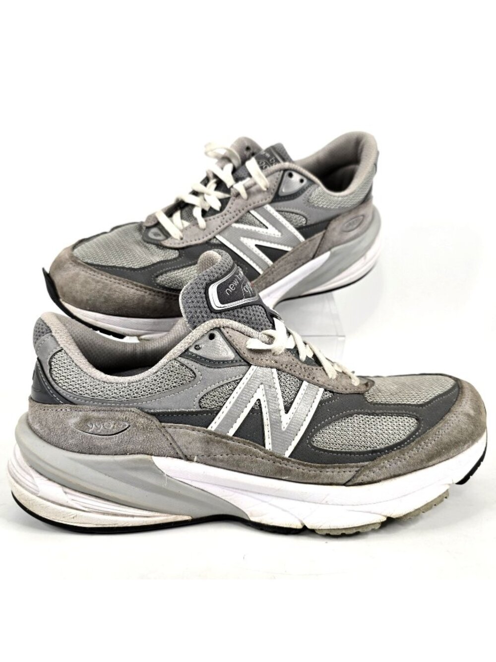 New Balance 990v6 Gray Running Shoes Made In USA Men's Size 10 (4E)